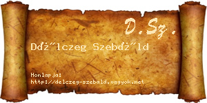 Délczeg Szebáld névjegykártya